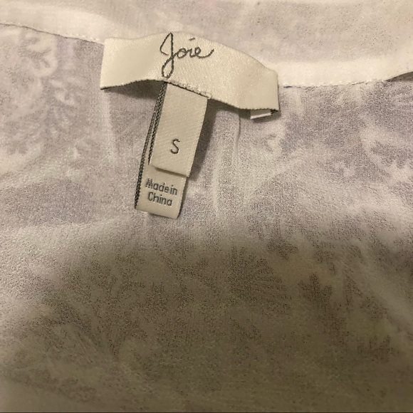 Joie Blue and white floral BoHo mini dress- - Picture 6 of 6